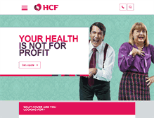 Tablet Screenshot of hcf.com.au